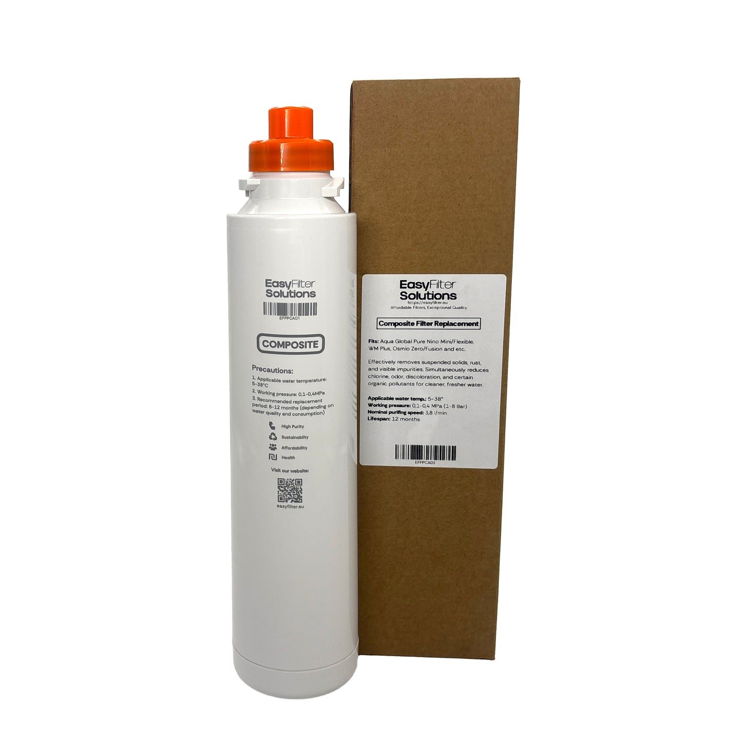 EasyFilter Original Composite Ersatz Wasserfilter für aqua-global wasserbar