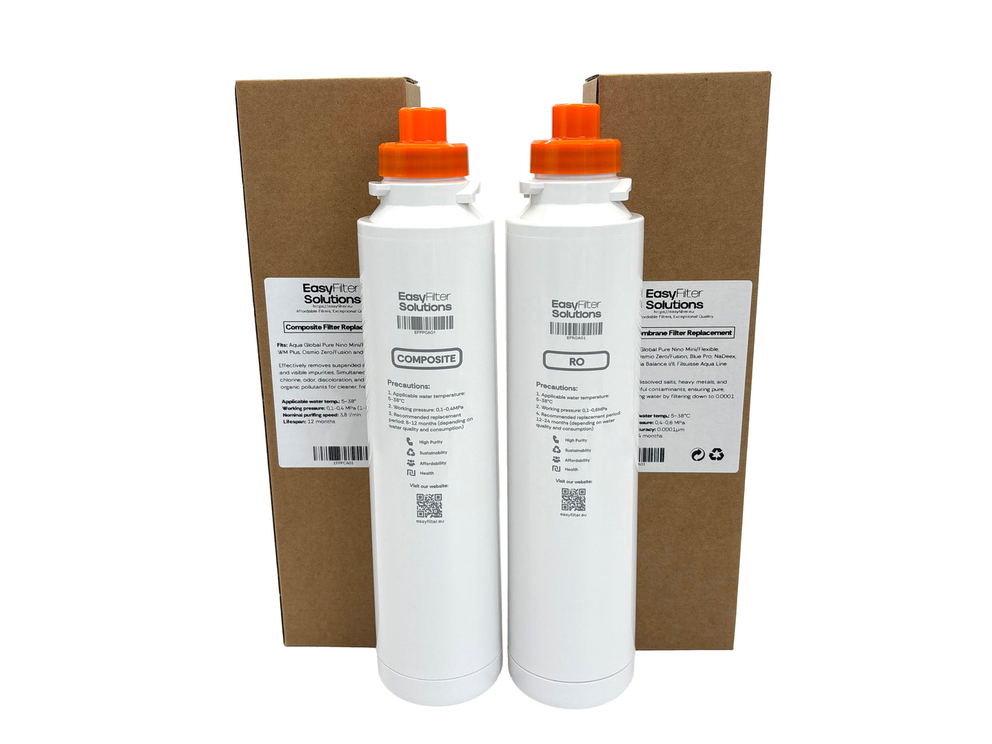 EasyFilter Original Composite + RO Membran Set für aqua-global wasserbar