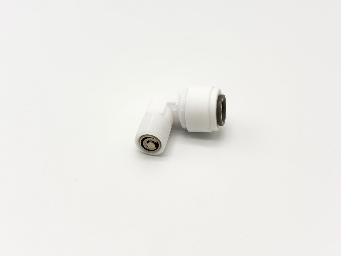L-Steckverbinder mit Rückschlagvent 1/4"-1/8"AG für Umkehrosmose Quick&Easy, Kleinmengen