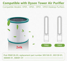 2x Ersatz-Filter HEPA für Dyson PureCool TP00 TP01 TP02 TP03 BP01 HP01 HP02 AM11