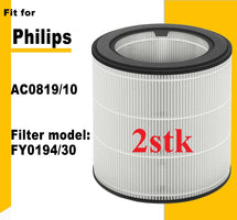 2x HEPA-Filter für Philips AC0819/10, AC0820/30, AC0830/10,FY0194/30, 800er Serie