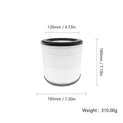 2x HEPA-Filter für Philips AC0819/10, AC0820/30, AC0830/10,FY0194/30, 800er Serie