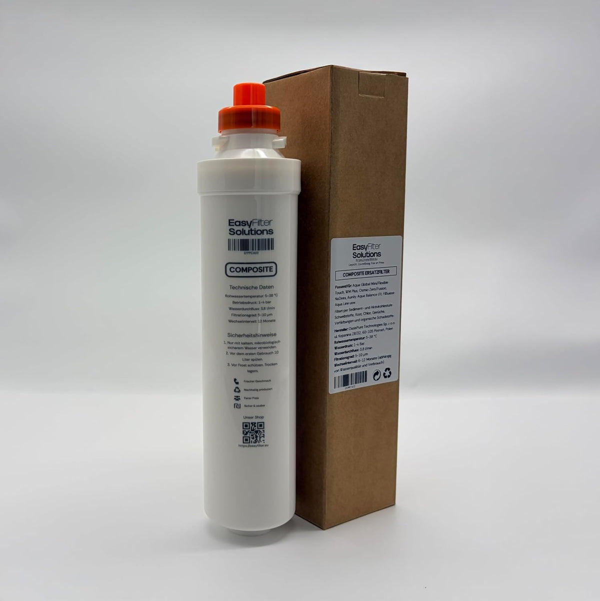 EasyFilter Original Composite Ersatz Wasserfilter für aqua-global wasserbar