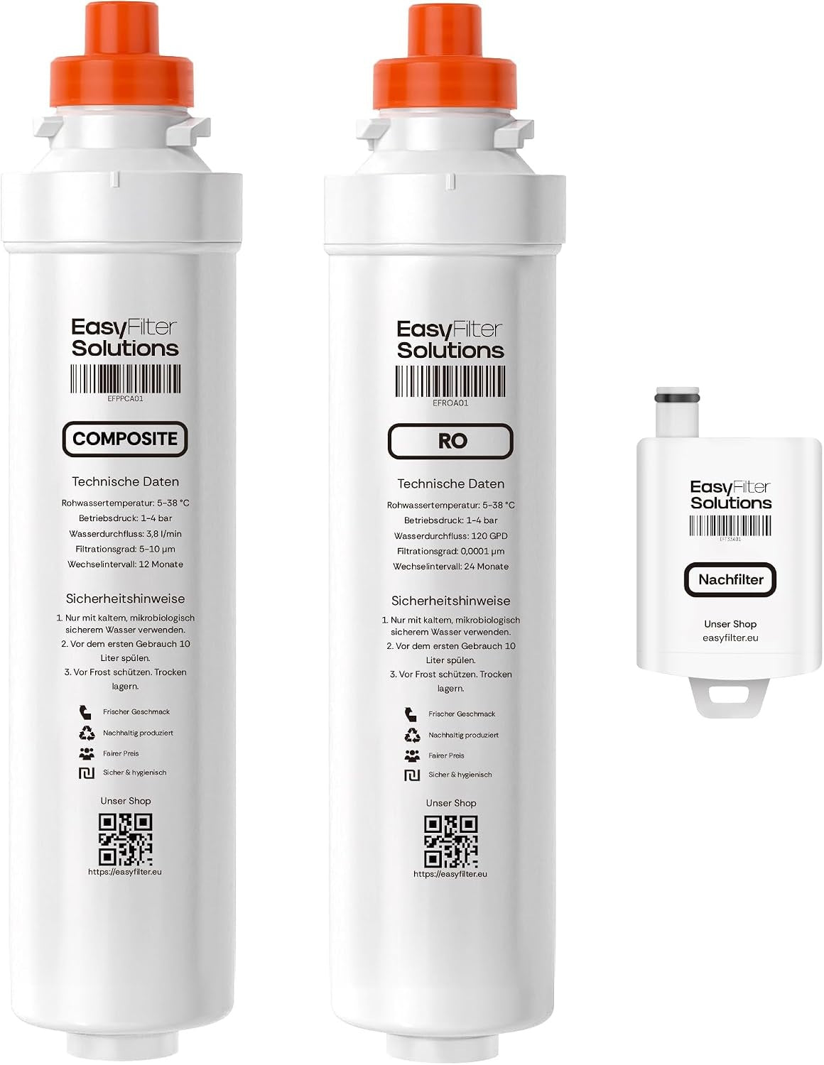 EasyFilter Original Composite + RO + Hygienenachfilter für aqua-global wasserbar
