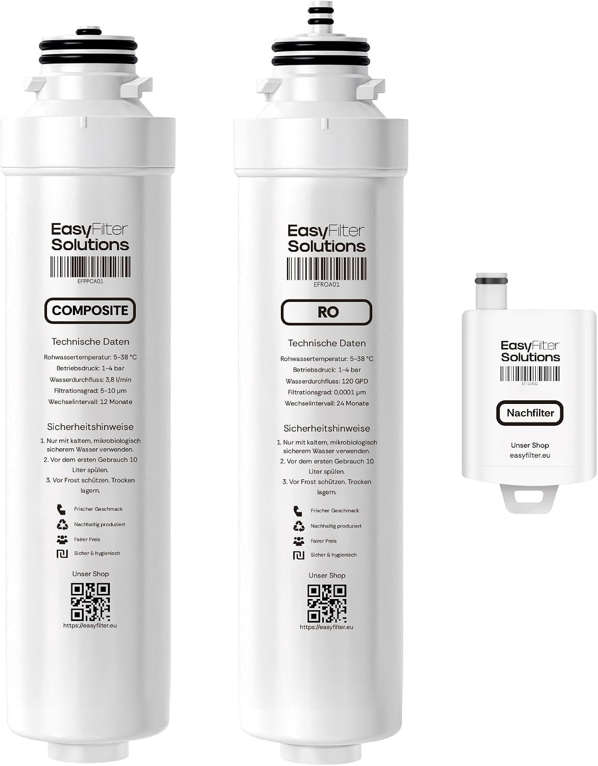EasyFilter Original Composite + RO + Hygienenachfilter für aqua-global wasserbar