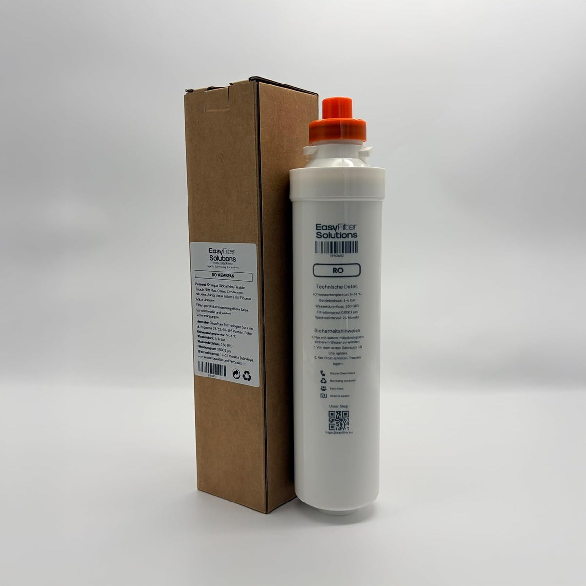 EasyFilter Original Umkehrosmose RO Membrane für aqua-global wasserbar