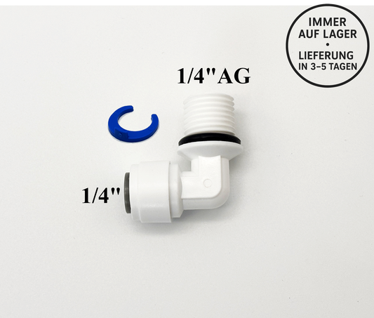 Schlauch Steckverbinder 1/4" - 1/4"AG Fitting für Umkehrosmose, Kleinmengen