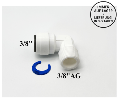 Schlauch Steckverbinder 3/8" - 3/8"AG Fitting für Umkehrosmose, Kleinmengen