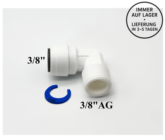 Schlauch Steckverbinder 3/8" - 3/8"AG Fitting für Umkehrosmose, Kleinmengen