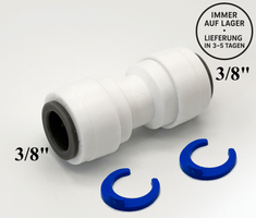 Steckverbinder 3/8" - 3/8" Fitting Adapter Schlauchverbinder für Umkehrosmose, Kleinmengen