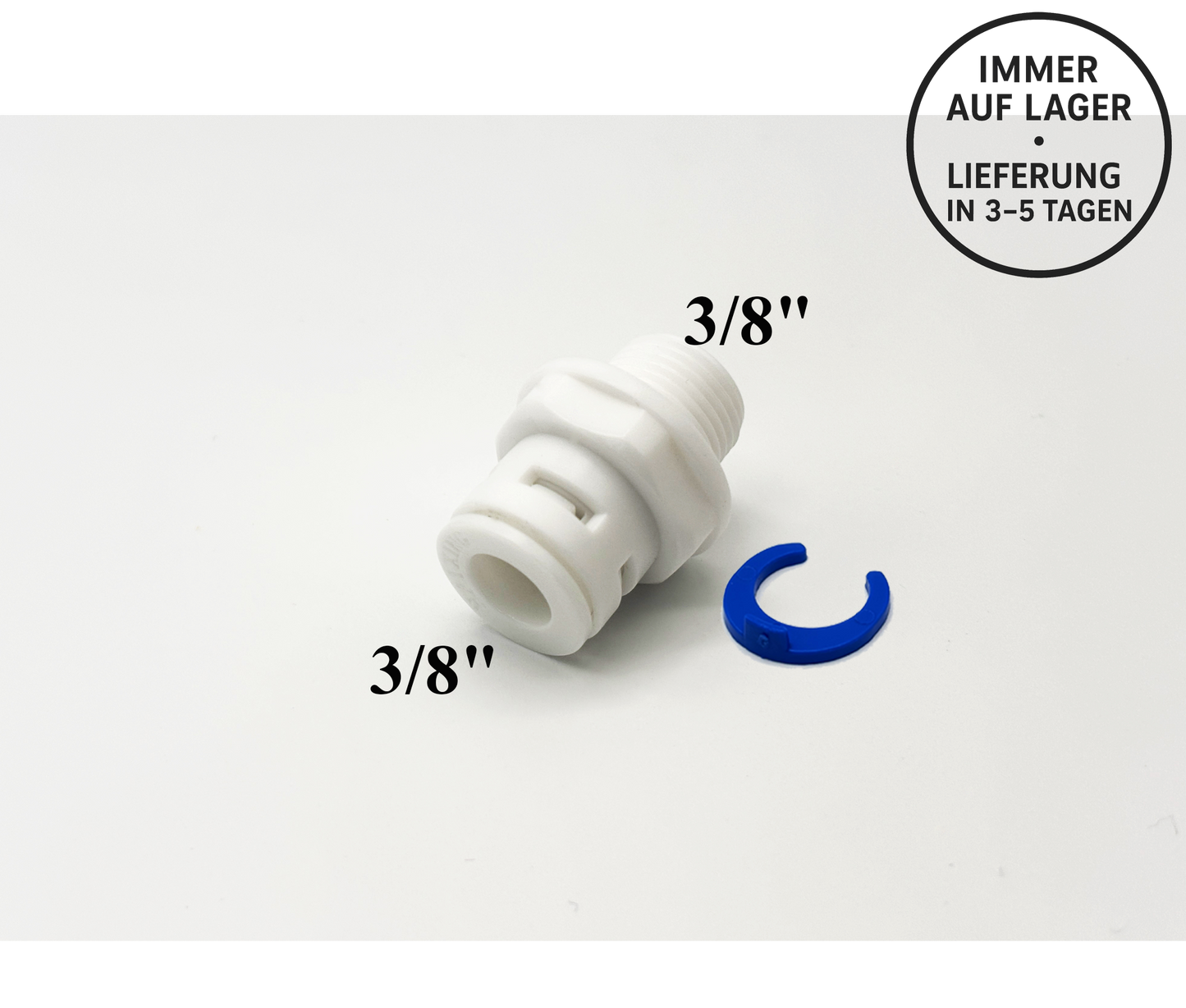 Schlauch Steckverbinder Fitting 3/8" x 3/8"AG für Umkehrosmose, Kleinmengen