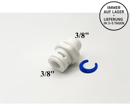 Schlauch Steckverbinder Fitting 3/8" x 3/8"AG für Umkehrosmose, Kleinmengen