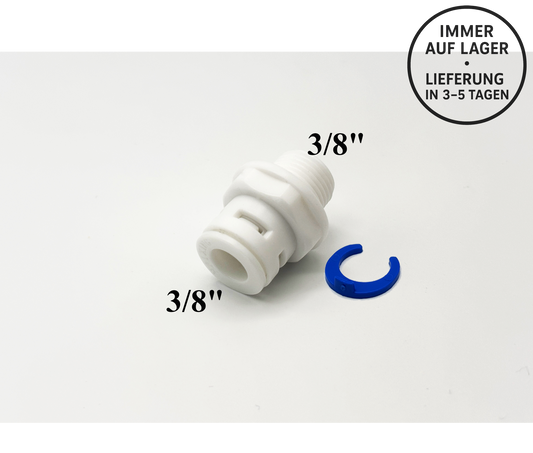 Schlauch Steckverbinder Fitting 3/8" x 3/8"AG für Umkehrosmose, Kleinmengen