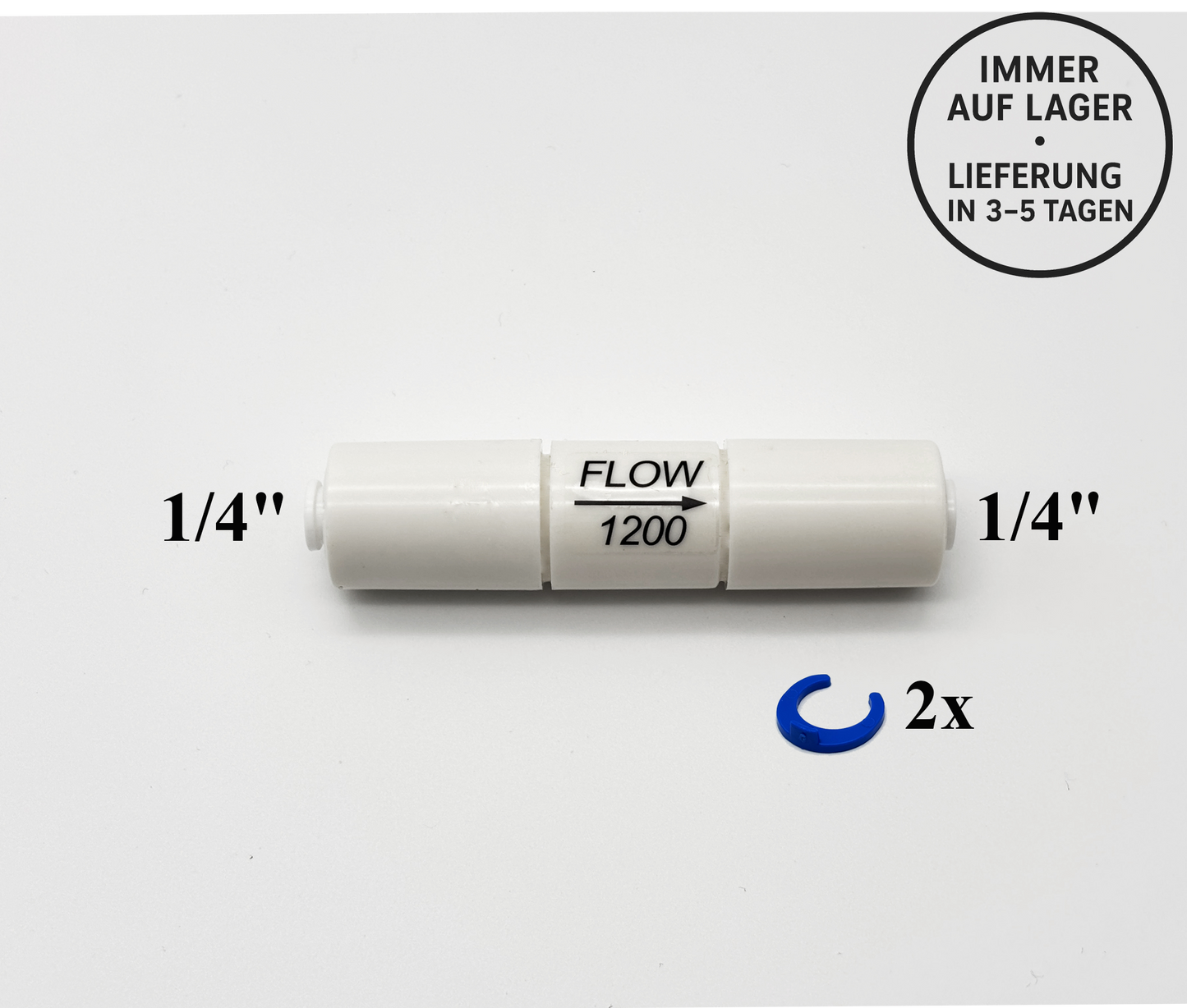 Durchflussbegrenzer Flow 1200 1/4" für Umkehrosmose Quick&Easy, Kleinmengen
