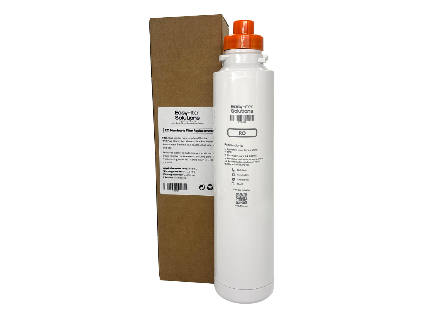 EasyFilter Original Umkehrosmose RO Membrane für aqua-global wasserbar