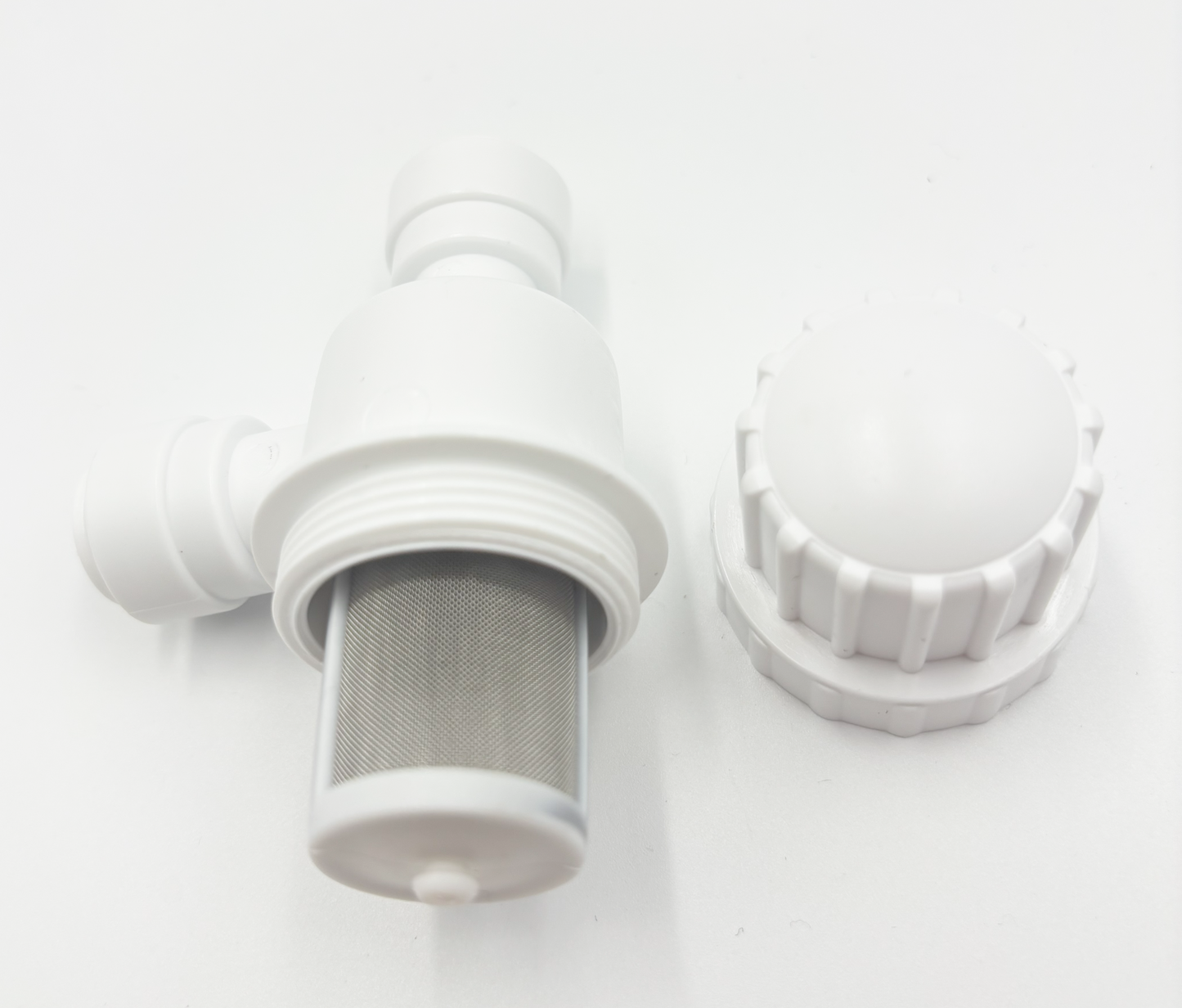 Kompakter Vorfilter mit Edelstahlgewebe Schlauch 3/8", Kleinmengen