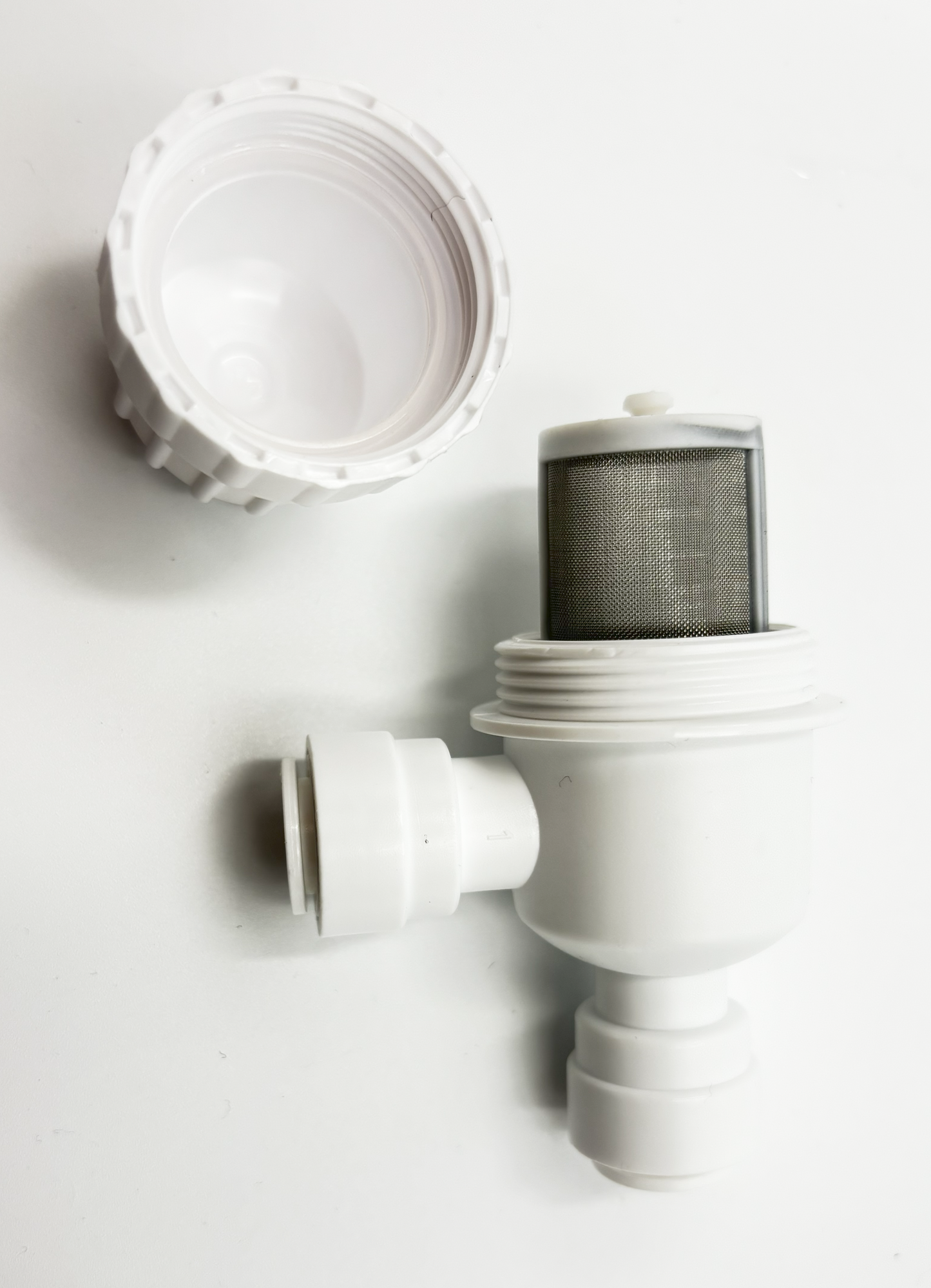 Kompakter Vorfilter mit Edelstahlgewebe Schlauch 3/8", Kleinmengen