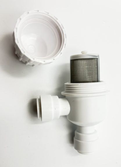 Kompakter Vorfilter mit Edelstahlgewebe Schlauch 3/8", Kleinmengen