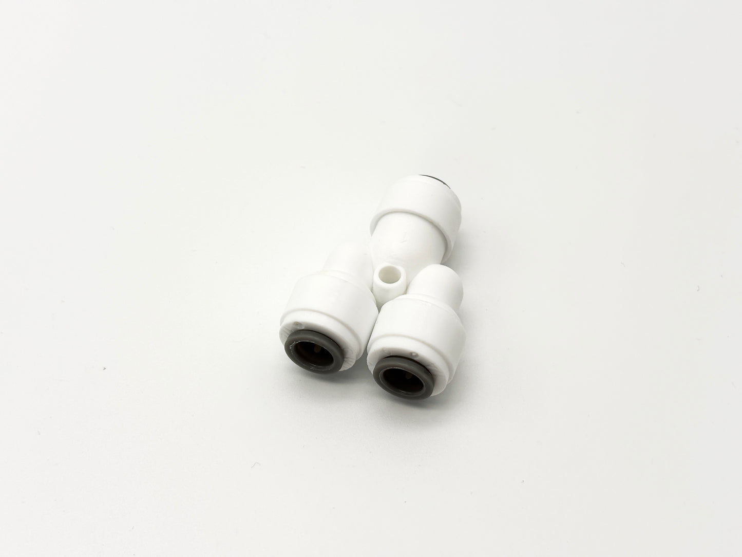 3 - Wege Y - Steckverbinder 1/4" - 1/4" - 1/4" Umkehrosmose Quick&Easy, Kleinmengen