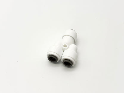 3 - Wege Y - Steckverbinder 1/4" - 1/4" - 1/4" Umkehrosmose Quick&Easy, Kleinmengen