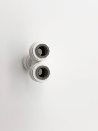 3 - Wege Y - Steckverbinder 1/4" - 1/4" - 1/4" Umkehrosmose Quick&Easy, Kleinmengen