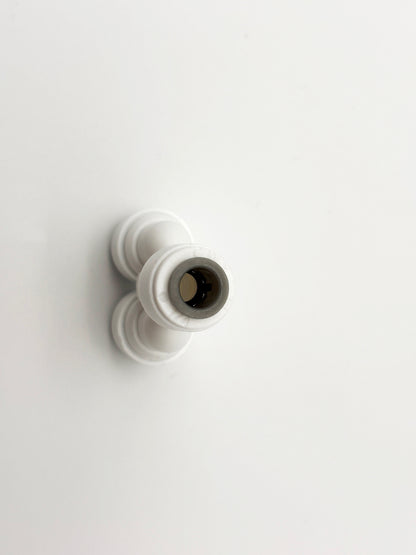 3 - Wege Y - Steckverbinder 1/4" - 1/4" - 1/4" Umkehrosmose Quick&Easy, Kleinmengen