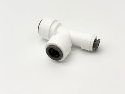 T - Steckverbinder 1/4" - 3/8" - 3/8" Schlauchverbinder für Umkehrosmose Quick&Easy, Kleinmengen