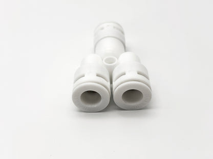 3 - Wege Y - Steckverbinder 3/8" - 3/8" - 3/8" Umkehrosmose Quick&Easy, Kleinmengen