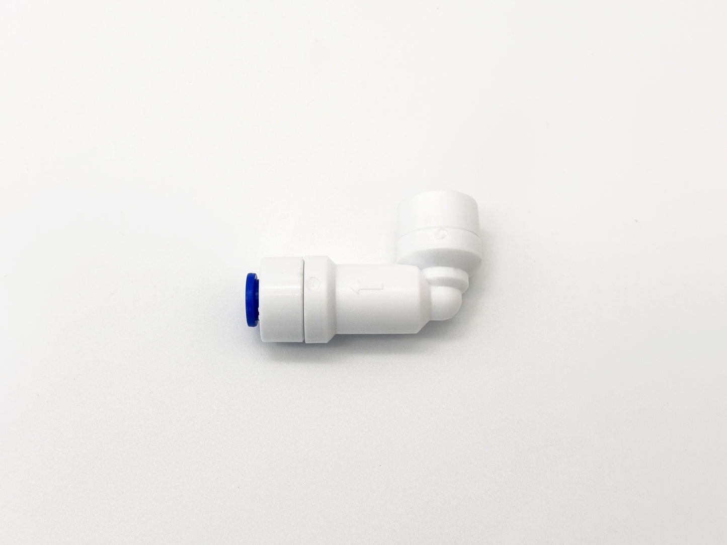 L-Steckverbinder mit Rückschlagvent 1/4"-1/4" für Umkehrosmose Quick&Easy, Kleinmengen