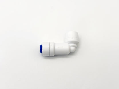 L-Steckverbinder mit Rückschlagvent 1/4"-1/4" für Umkehrosmose Quick&Easy, Kleinmengen