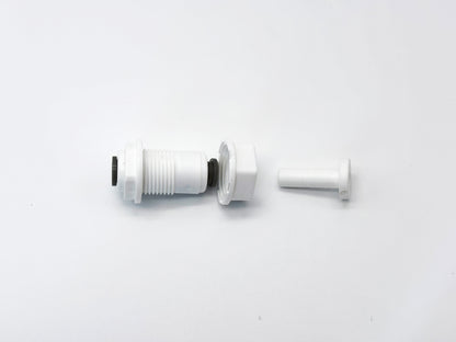 Steckverbinder Durchführung 1/4" - 1/4" für Umkehrosmose Quick&Easy, Kleinmengen