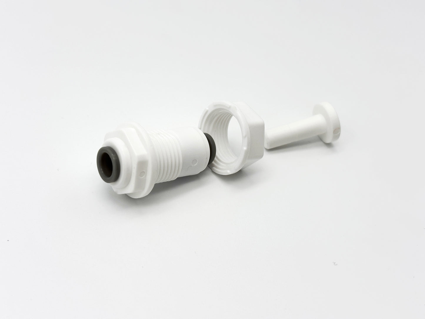 Steckverbinder Durchführung 1/4" - 1/4" für Umkehrosmose Quick&Easy, Kleinmengen