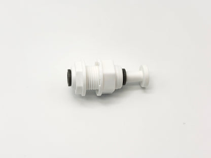 Steckverbinder Durchführung 1/4" - 1/4" für Umkehrosmose Quick&Easy, Kleinmengen