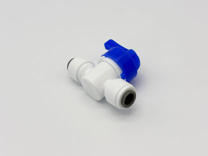 Absperrhahn Spülventil 1/4" für Umkehrosmose Quick&Easy, Kleinmengen