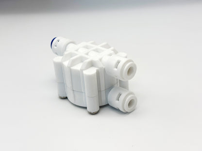 4 Wege 1/4" Port Auto Abschaltventil für Umkehrosmose Quick&Easy, Kleinmengen