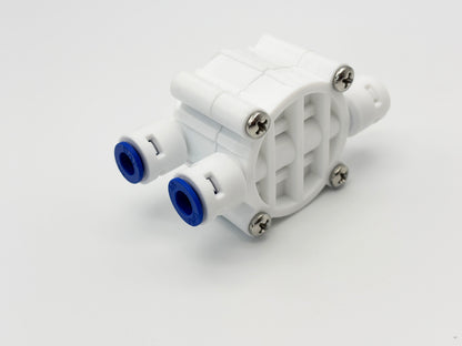 4 Wege 1/4" Port Auto Abschaltventil für Umkehrosmose Quick&Easy, Kleinmengen