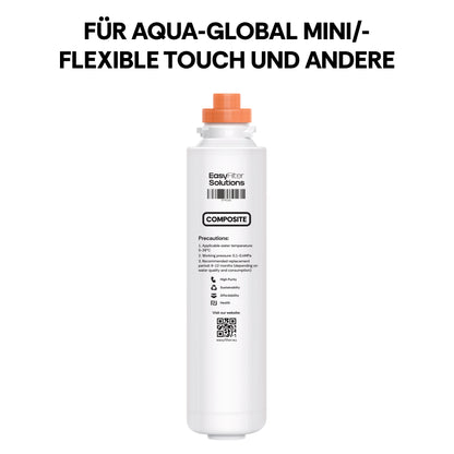 EasyFilter Original Composite Ersatz Wasserfilter für aqua-global wasserbar