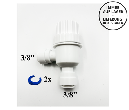 Kompakter Vorfilter mit Edelstahlgewebe Schlauch 3/8", Kleinmengen