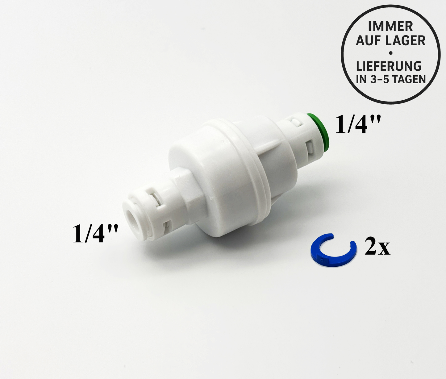 1/4" Schnellspann-Druckminderventil Druckregler Umkehrosmose, Kleinmengen