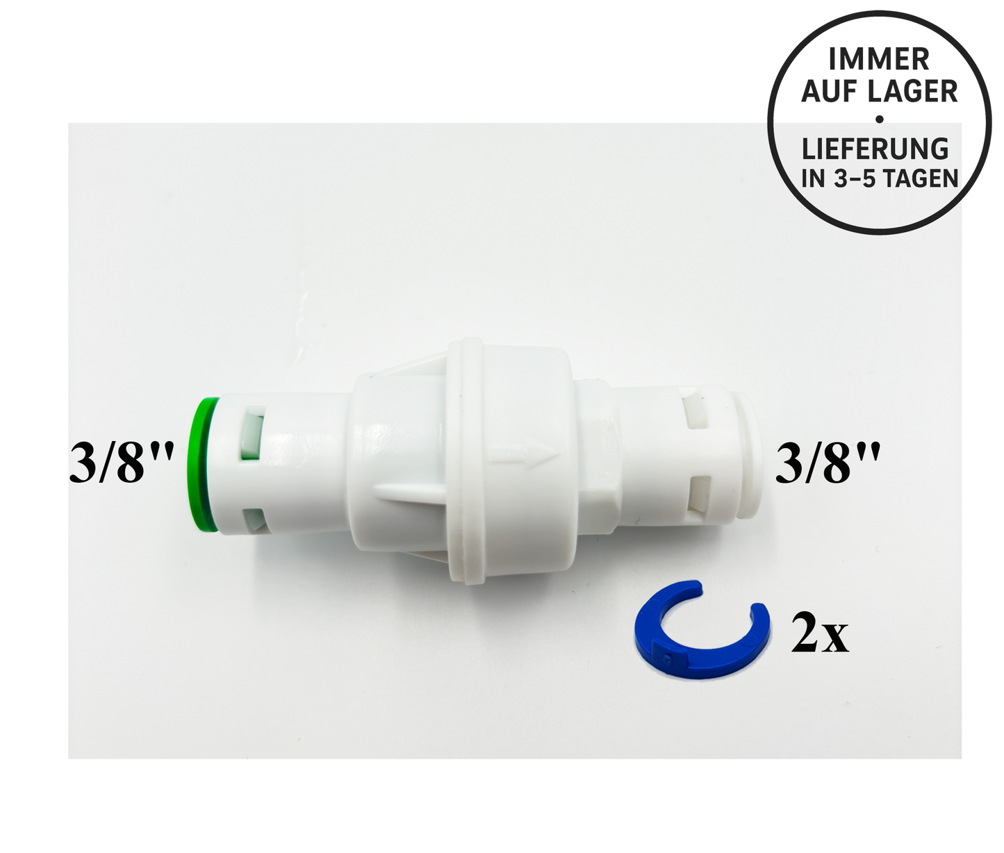 3/8" Schnellspann-Druckminderventil Druckregler Umkehrosmose, Kleinmengen