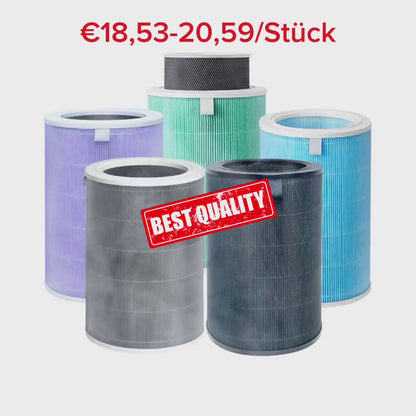 Ersatz Filter HEPA+KARBON für Xiaomi Mi Air Purifier 3C, 3H, Pro, 2, 2H, 2S