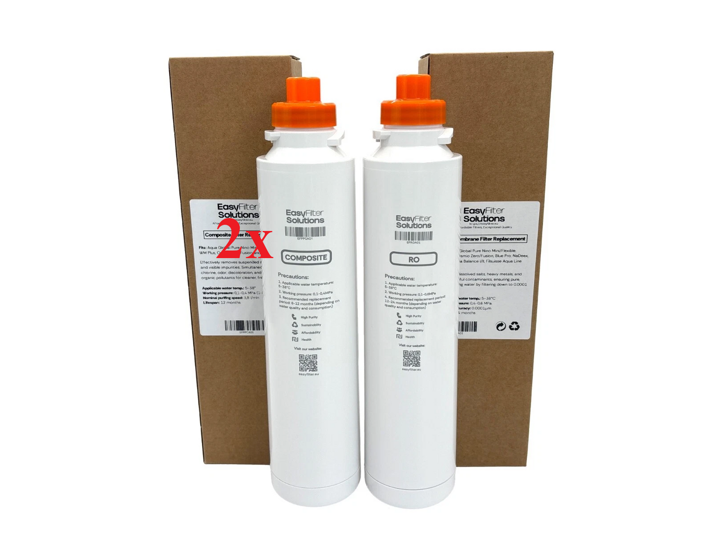 EasyFilter Original 2x Composite + RO für aqua-global wasserbar