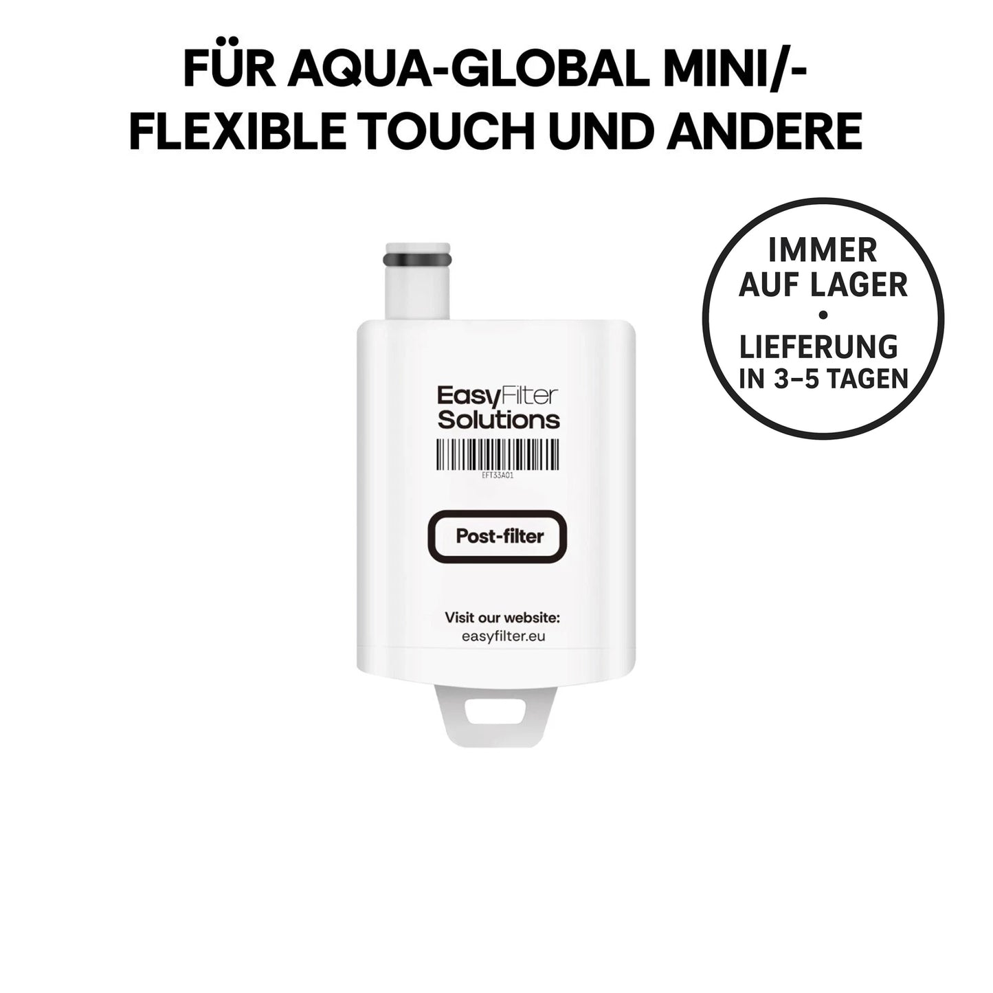 EasyFilter Original Antibakterieller Hygienenachfilter für aqua-global wasserbar
