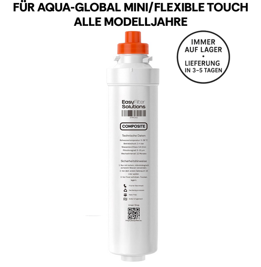 EasyFilter Original Composite Ersatz Wasserfilter für aqua-global wasserbar
