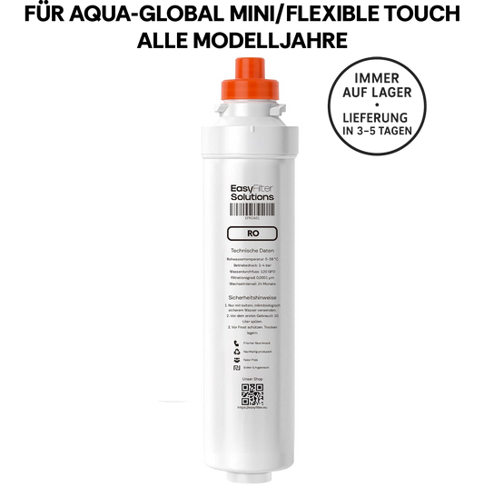 EasyFilter Original Umkehrosmose RO Membrane für aqua-global wasserbar