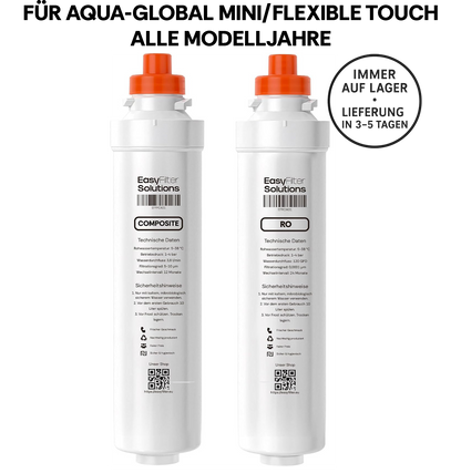 EasyFilter Original Composite + RO Membran Set für aqua-global wasserbar