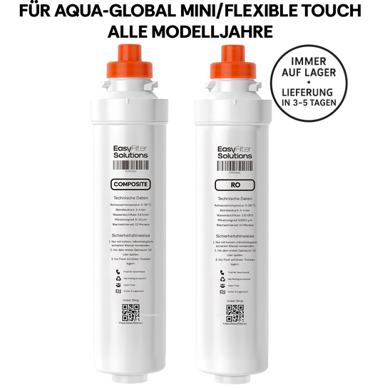 EasyFilter Original Composite + RO Membran Set für aqua-global wasserbar