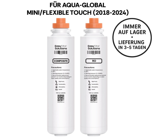 EasyFilter Original Composite + RO Membran Set für aqua-global wasserbar