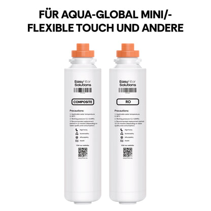 EasyFilter Original Composite + RO Membran Set für aqua-global wasserbar